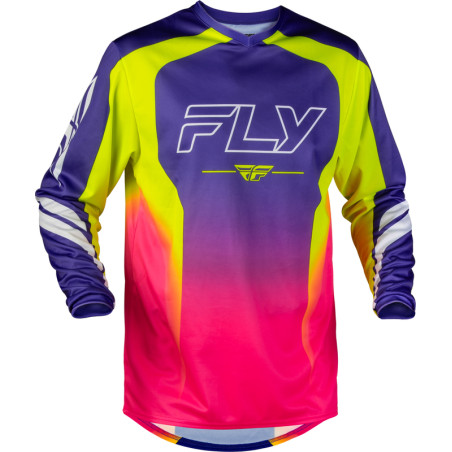 Maillot FLY RACING F-16 Raze - violet/rouge/jaune