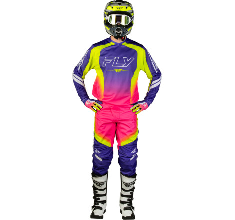 Maillot FLY RACING F-16 Raze - violet/rouge/jaune