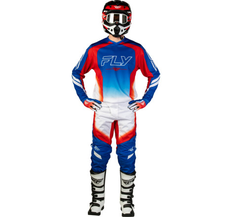 Maillot FLY RACING F-16 Raze - rouge/blanc/bleu