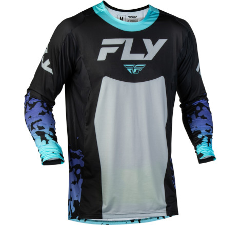 Maillot FLY RACING Lite Flake - noir/gris/multi