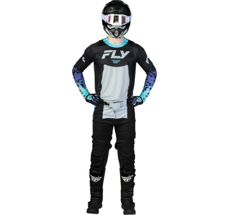Maillot FLY RACING Lite Flake - noir/gris/multi