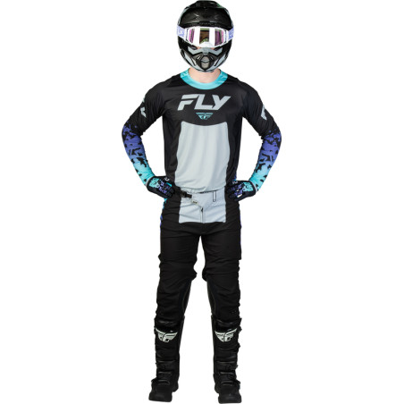 Maillot FLY RACING Lite Flake - noir/gris/multi