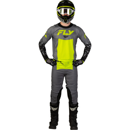 Maillot FLY RACING Lite Flake - gris/Hi-Vis/noir