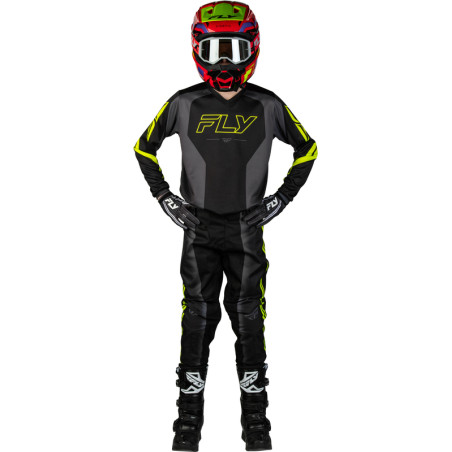 Maillot enfant FLY RACING F-16 Raze - noir/gris