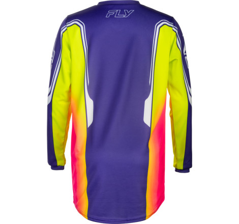 Maillot enfant FLY RACING F-16 Raze - violet/rouge/jaune