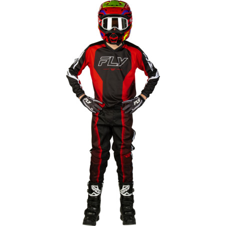 Maillot enfant FLY RACING F-16 Raze - noir/rouge/blanc
