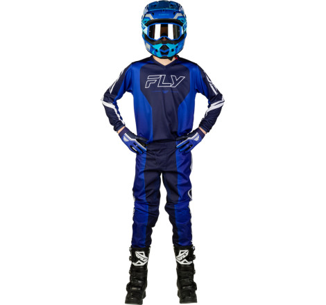 Maillot enfant FLY RACING F-16 Raze - Navy/bleu/blanc