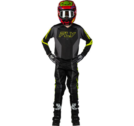 Maillot enfant FLY RACING F-16 Raze - noir/gris