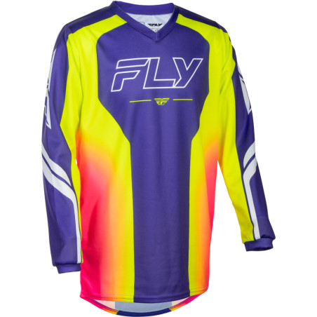 Maillot enfant FLY RACING F-16 Raze - violet/rouge/jaune
