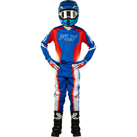 Maillot enfant FLY RACING F-16 Raze - rouge/blanc/bleu