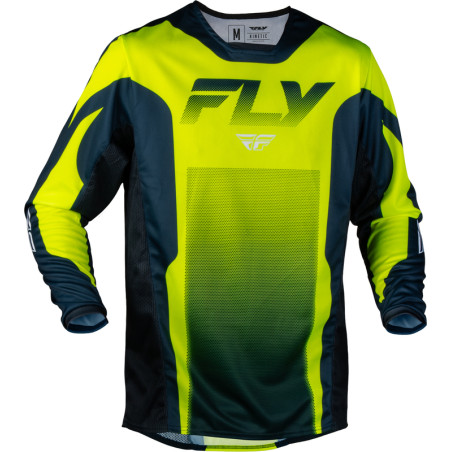 Maillot FLY RACING Kinetic Fade - Hi-Vis/Navy/blanc
