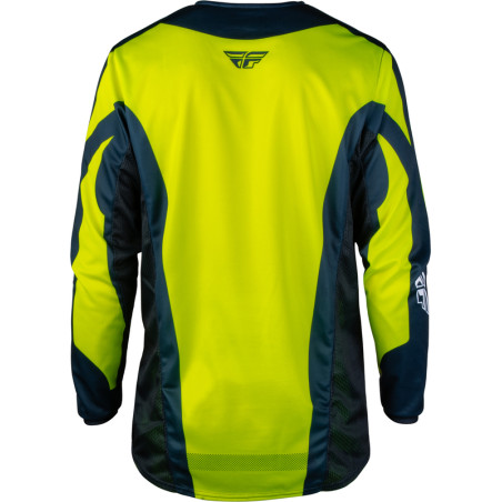 Maillot FLY RACING Kinetic Fade - Hi-Vis/Navy/blanc