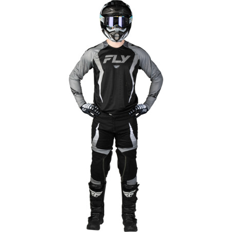 Maillot FLY RACING Evolution DST Bolt - noir/gris
