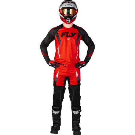 Maillot FLY RACING Evolution DST Bolt - rouge/noir/blanc