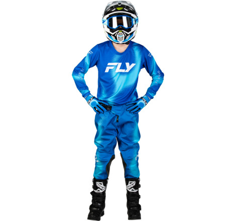 Maillot enfant FLY RACING Kinetic Torch - Light Blue/bleu