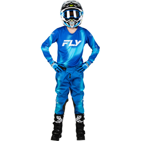 Maillot enfant FLY RACING Kinetic Torch - Light Blue/bleu