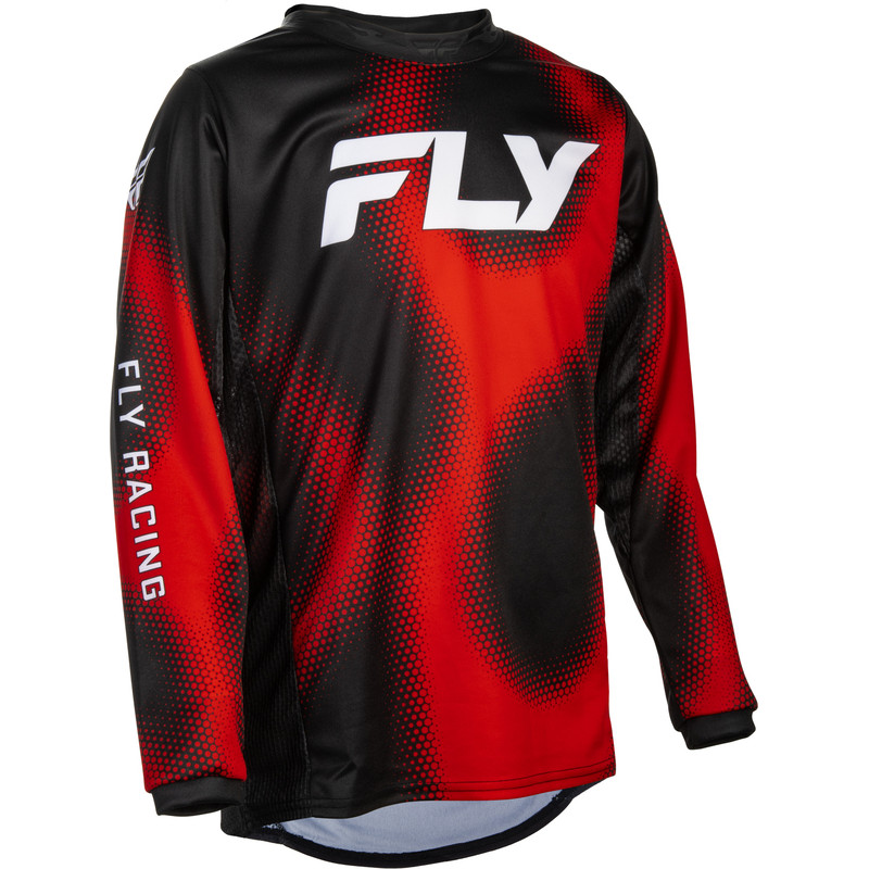 Maillot enfant FLY RACING Kinetic Torch - noir/rouge/blanc
