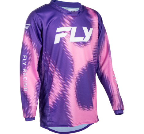 Maillot enfant FLY RACING Kinetic Torch - violet/rose