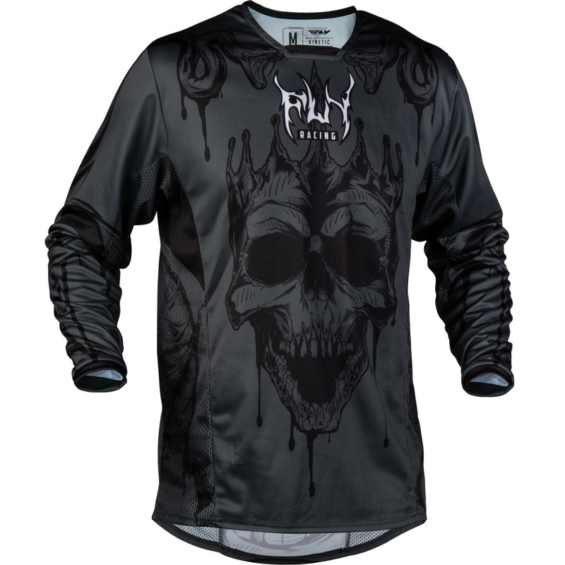 Maillot FLY RACING Kinetic Dark Series - gris/noir