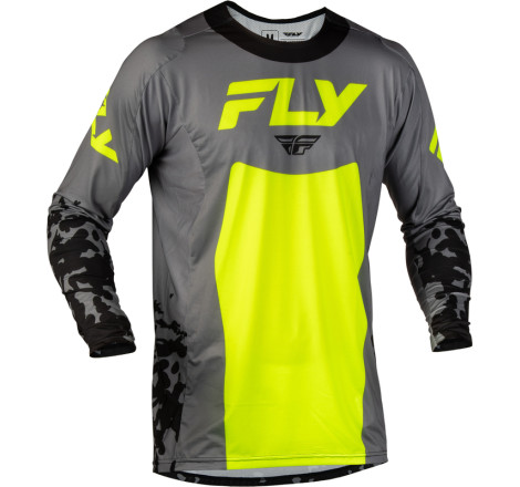 Maillot enfant FLY RACING Lite Flake - gris/Hi-Vis/noir