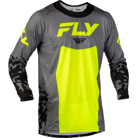 Maillot enfant FLY RACING Lite Flake - gris/Hi-Vis/noir