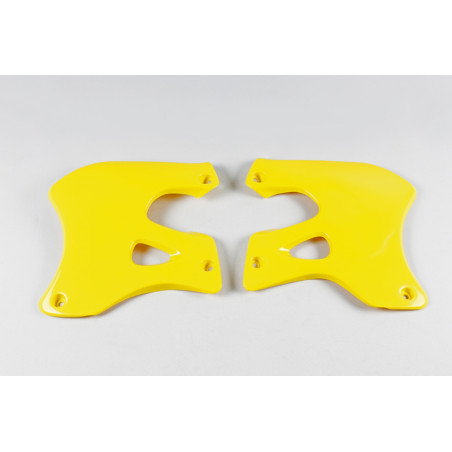 Ouïes de radiateur UFO Jaune pour Suzuki RM 125/250 1996 à 1998