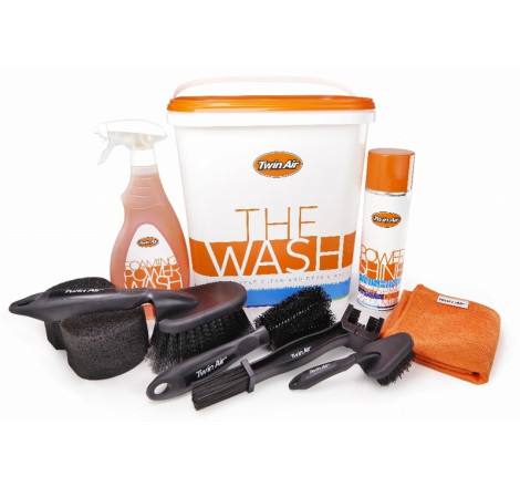 Kit de nettoyage tout-en-un TWIN AIR The Wash - entretien filtre à air moto professionnel