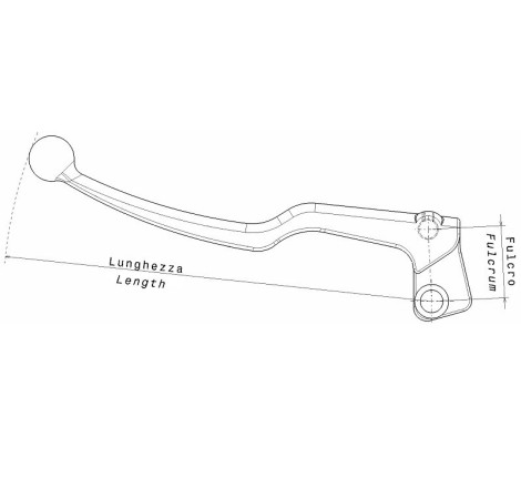 Levier d'embrayage DOMINO F33