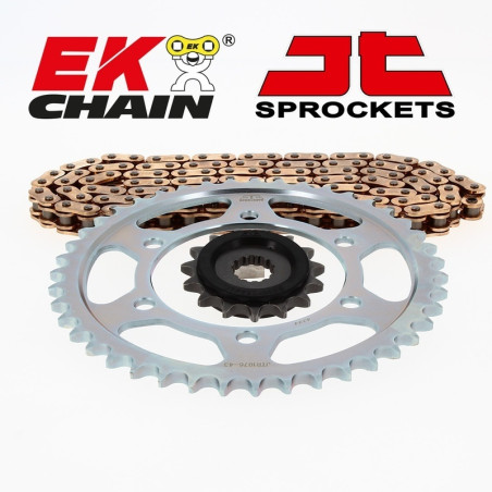 Kit chaîne EK/JT 525 Z/3D - 17/42-118 - Couronne acier standard