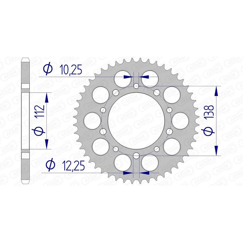 Couronne AFAM alu standard - 520