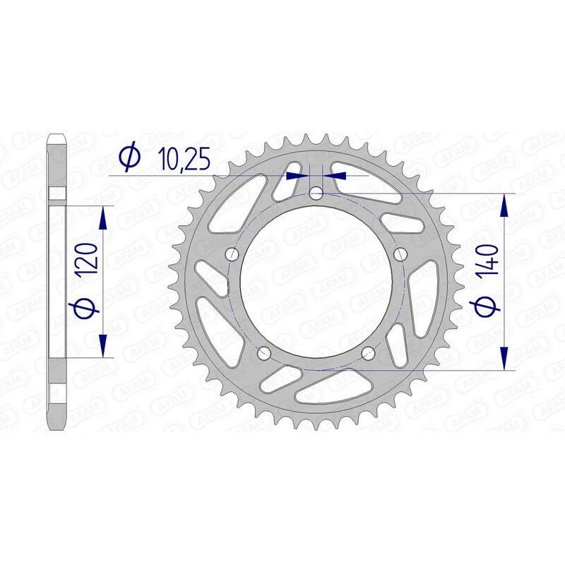 Couronne AFAM alu standard - 520