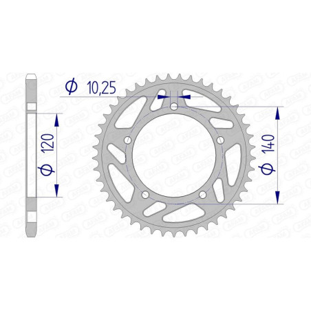 Couronne AFAM alu standard - 520