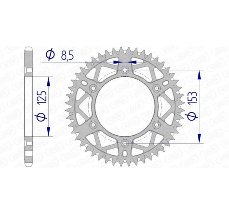 Couronne AFAM alu standard - 520