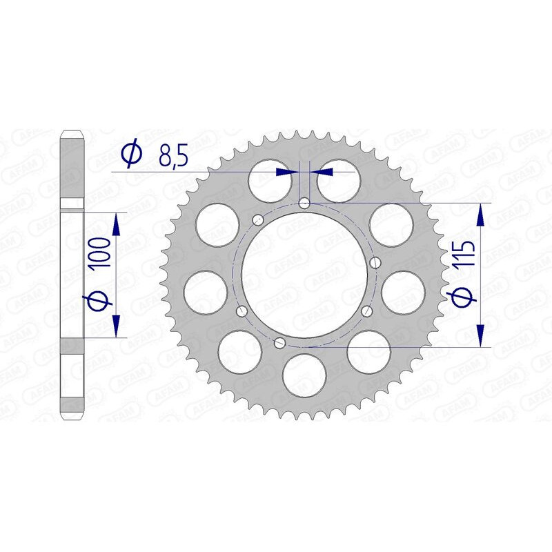 Couronne AFAM alu standard - 428