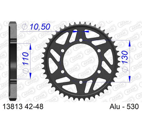 Couronne AFAM alu standard - 530