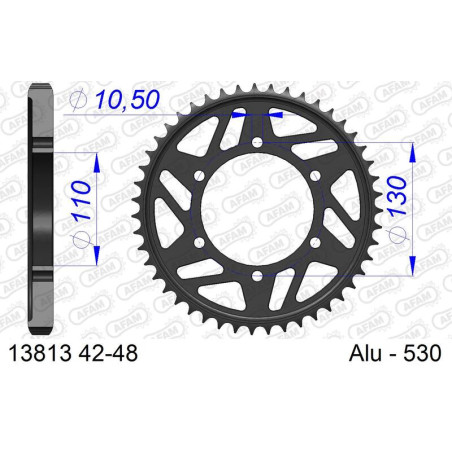 Couronne AFAM alu standard - 530