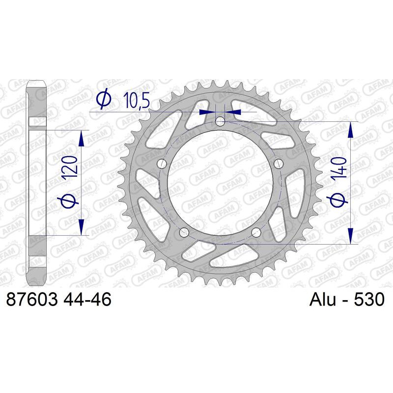 Couronne AFAM alu standard - 530