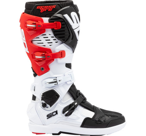 Bottes SIDI Crossfire 3 SRS - blanc/noir/rouge