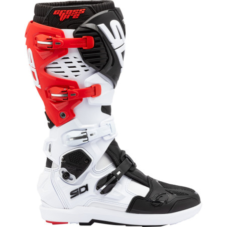 Bottes SIDI Crossfire 3 SRS - blanc/noir/rouge