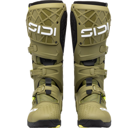 Bottes SIDI Crossair X - Olive Green/jaune fluo