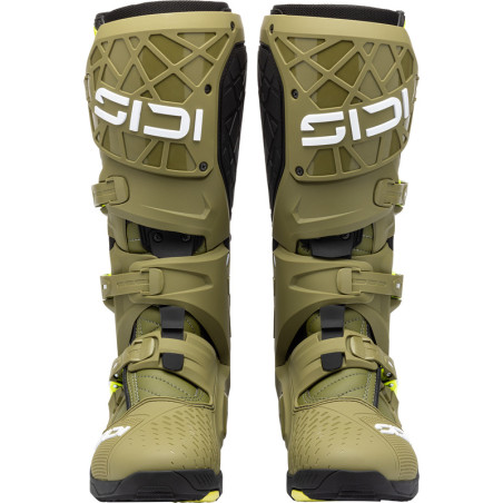Bottes SIDI Crossair X - Olive Green/jaune fluo