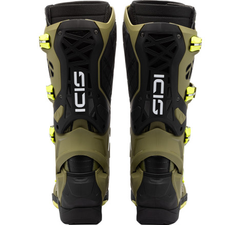 Bottes SIDI Crossair X - Olive Green/jaune fluo