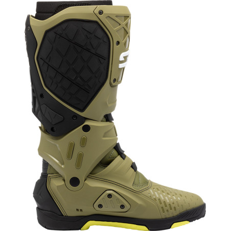 Bottes SIDI Crossair X - Olive Green/jaune fluo