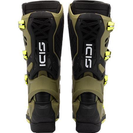 Bottes SIDI Crossair X - Olive Green/jaune fluo