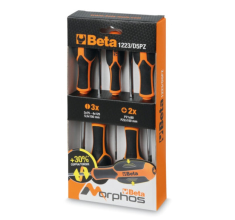 Jeu de 10 tournevis Beta Tools Morphos outillage atelier moto