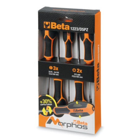 Jeu de 10 tournevis Beta Tools Morphos outillage atelier moto