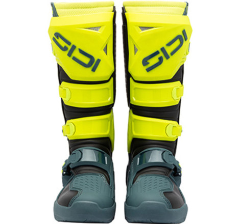 Bottes SIDI Crosscore - Petrol/jaune fluo