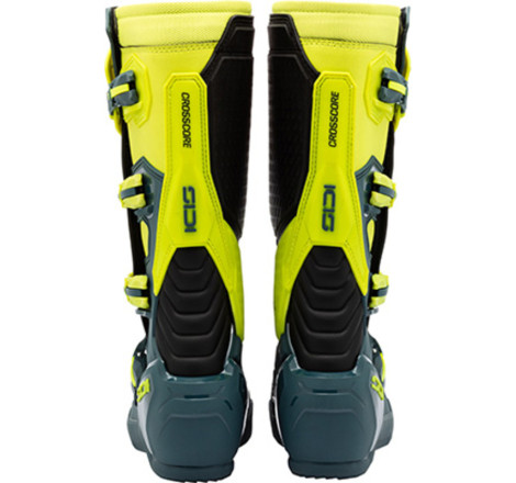 Bottes SIDI Crosscore - Petrol/jaune fluo