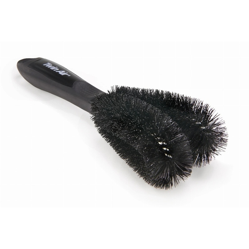 Brosse goupillon double TWIN AIR - nettoyage chaîne et pièces moto haute efficacité