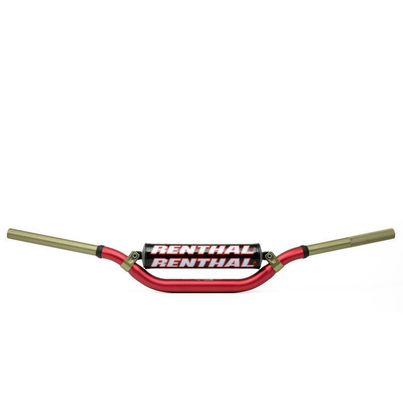 Guidon RENTHAL Twinwall 996 Villopoto/Stewart rouge